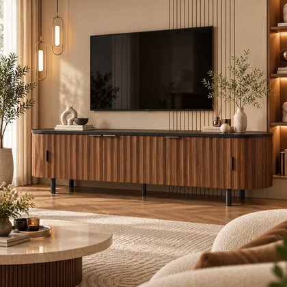 Meuble TV arrondi