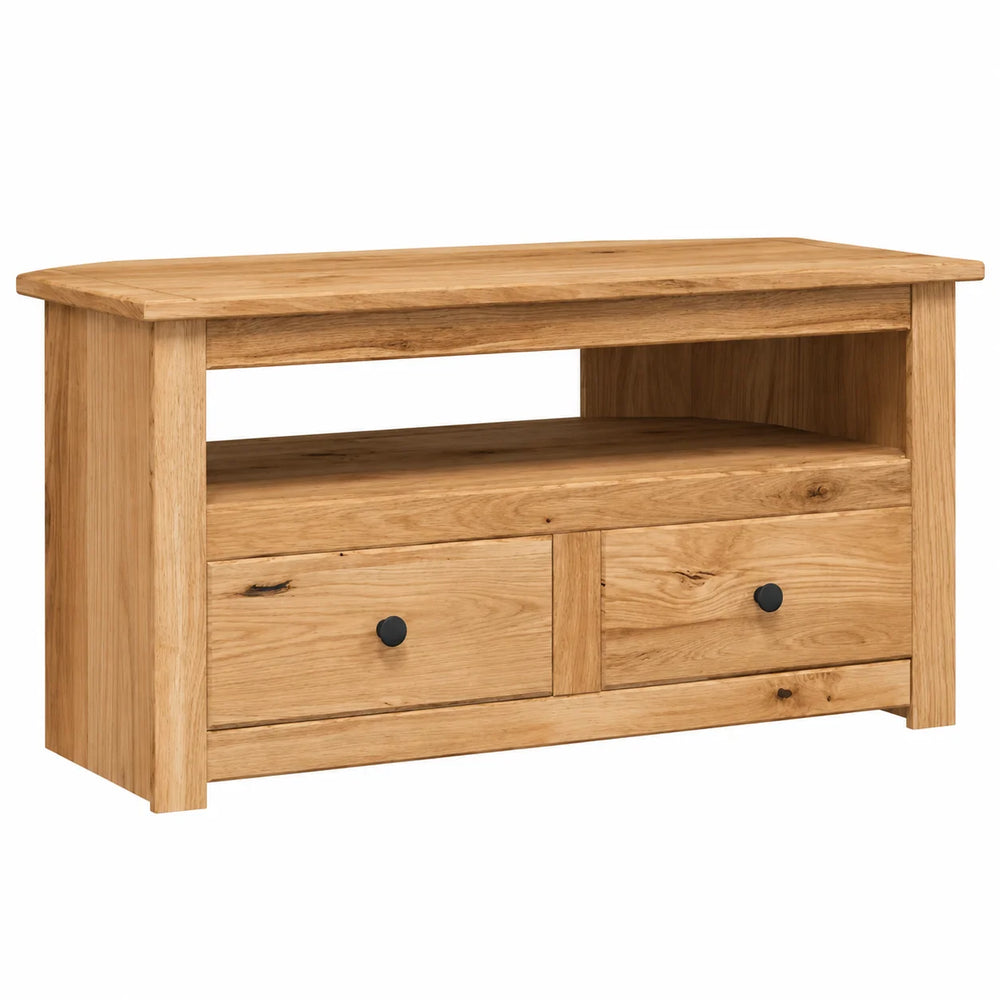 Meuble TV d'angle en pin massif 93 cm